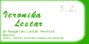 veronika lestar business card